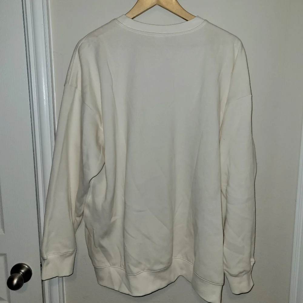 PINK Victoria's Secret Cream Crewneck Sweater